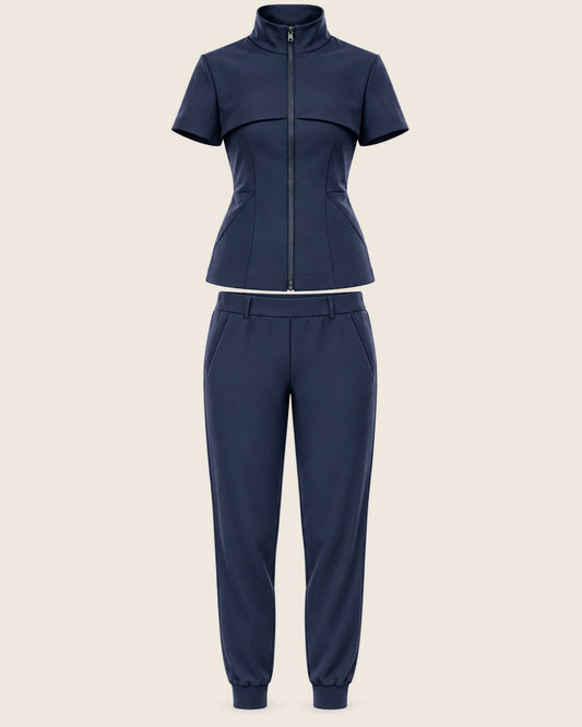 Aero Spine Set in Navy, worn