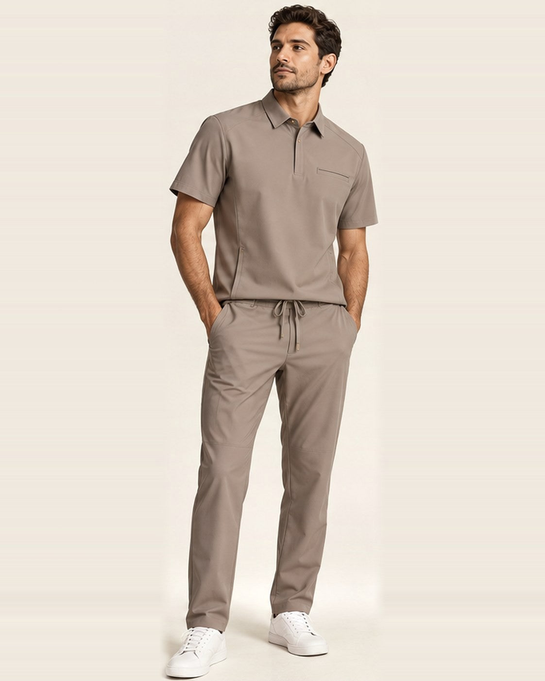 Meridian Set in Taupe, men's fit