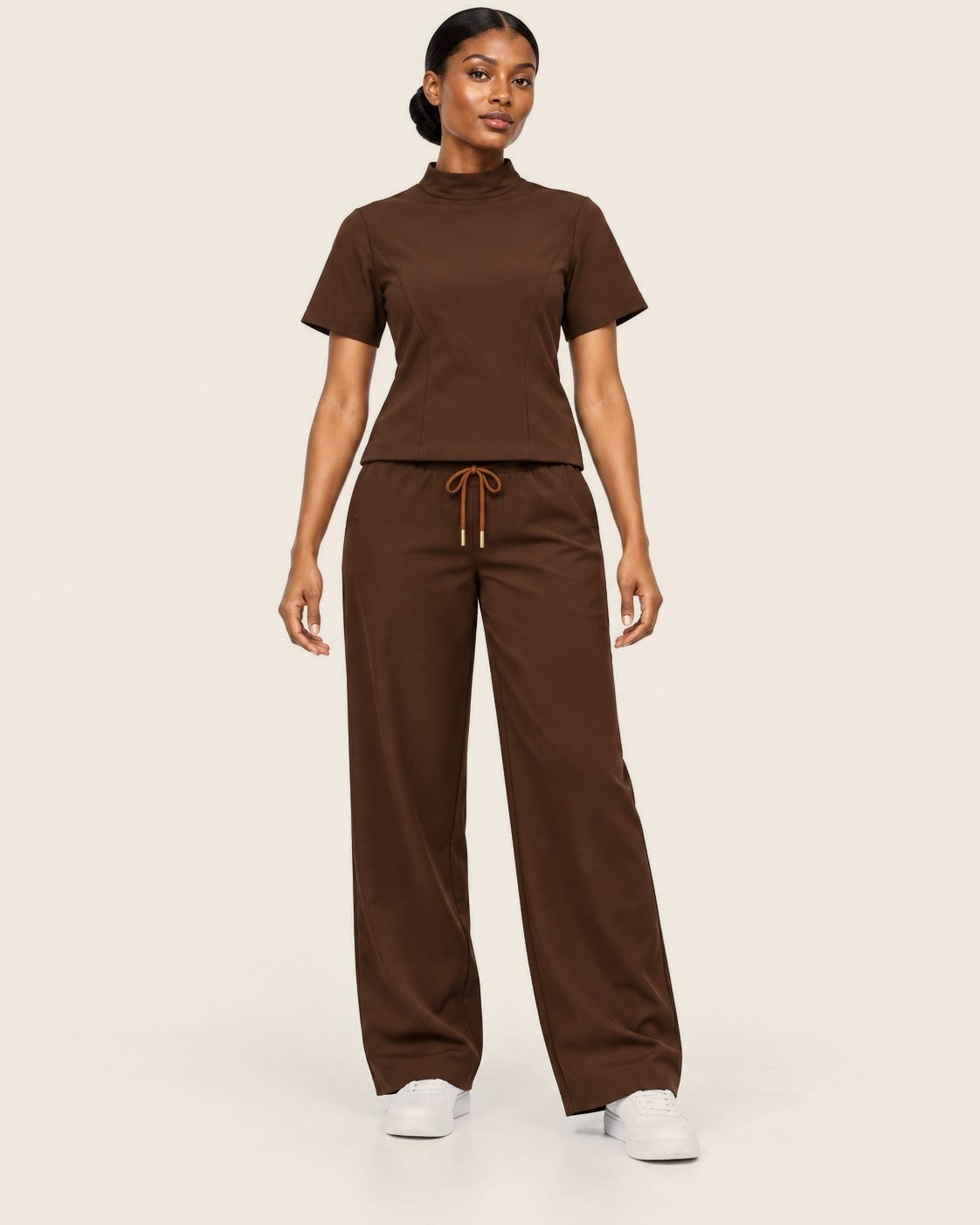 Terra Flow Set in Warm Brown, worn