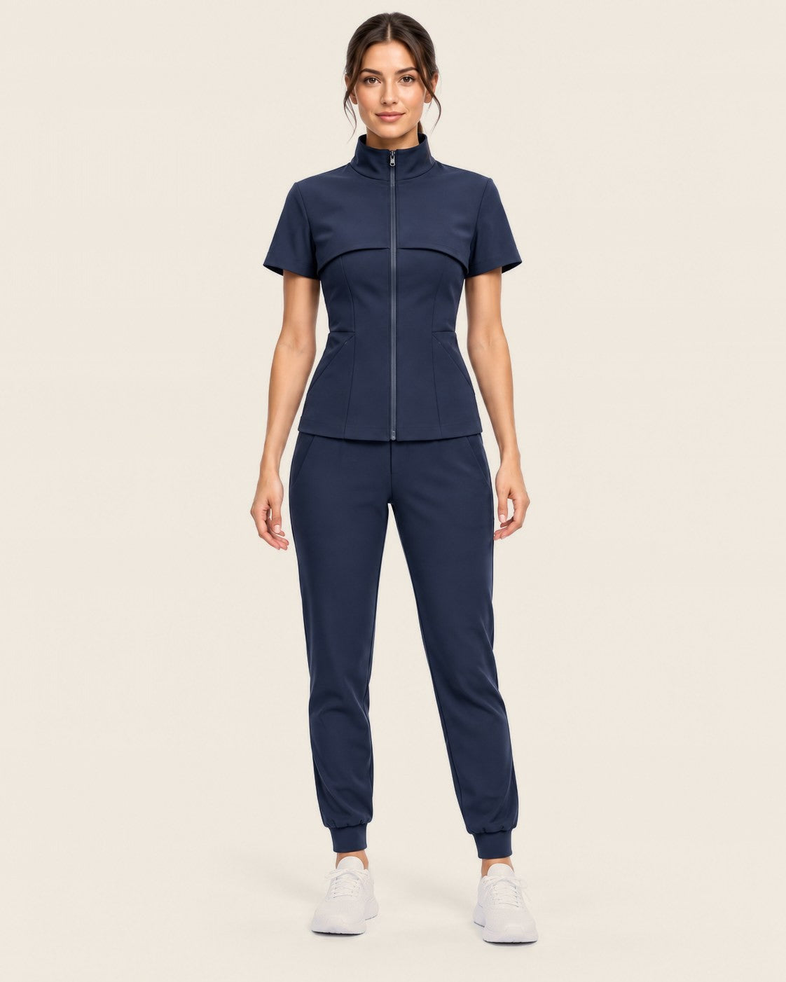 Aero Spine Set in Navy, worn
