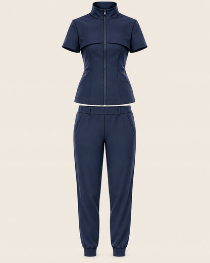 Aero Spine Set in Navy, worn