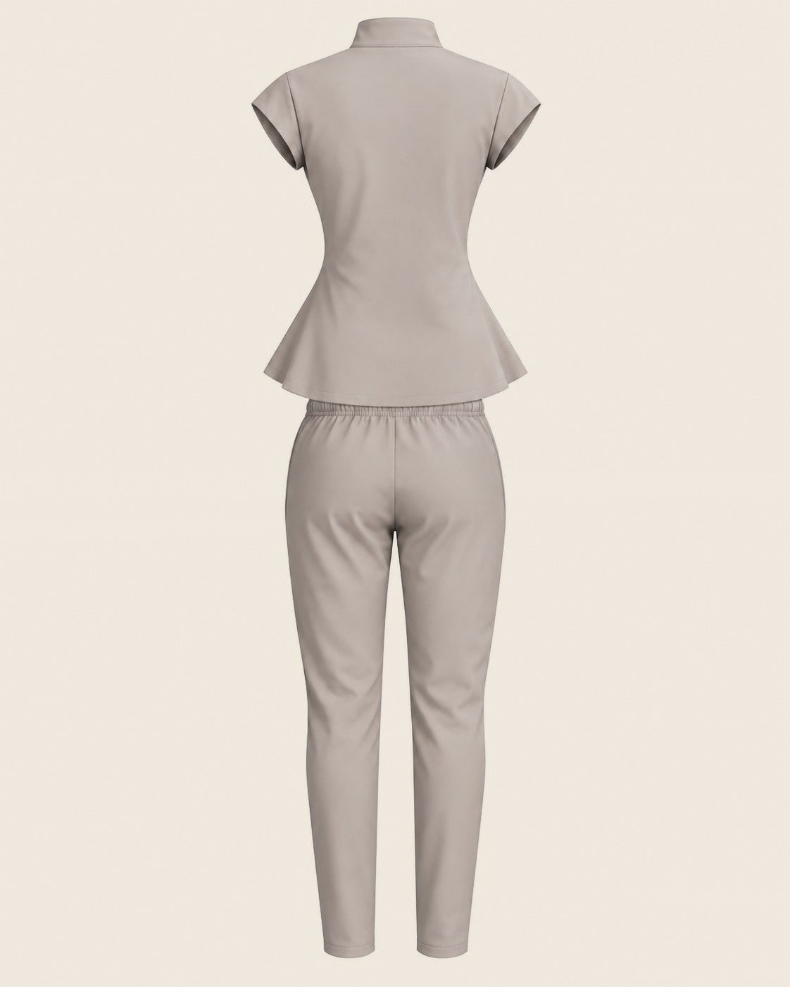 Exo Halo Set in Taupe with side pockets, worn